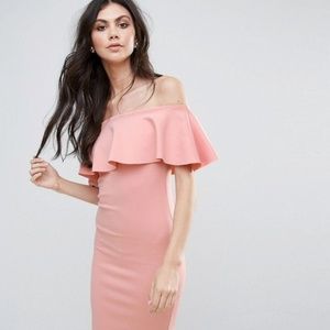 ASOS Be Jealous Bardot Midi Dress